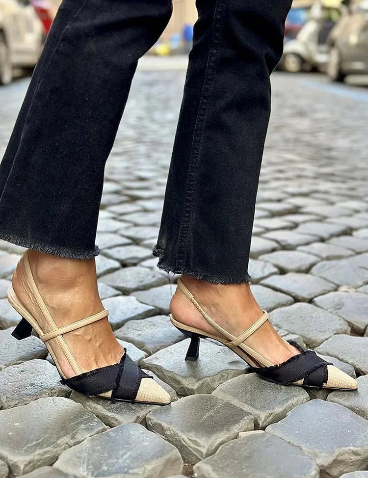 Florette - Elegantní slingback boty