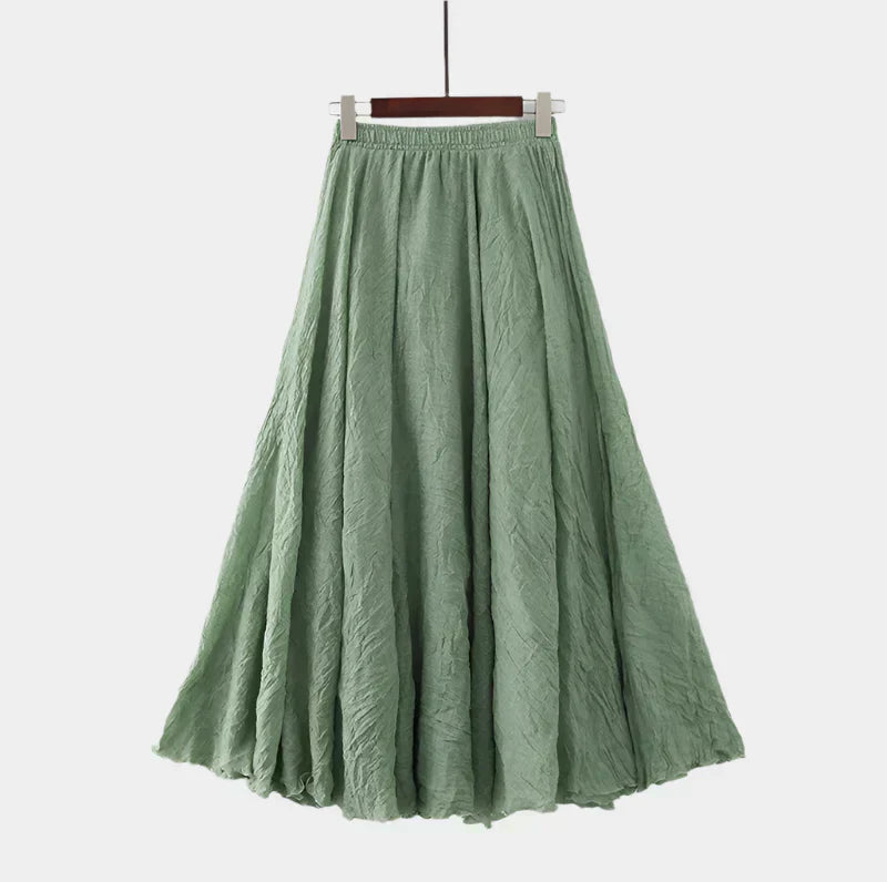 Kristýna Elegantní Dlouhá Sukně s Vysokým Pasem
