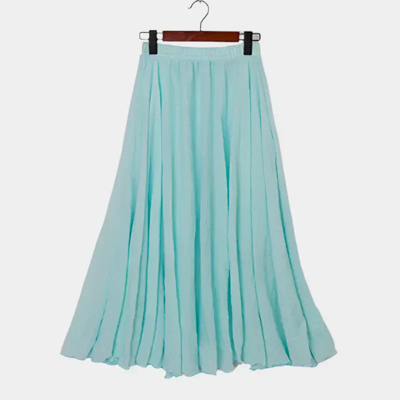 Kristýna Elegantní Dlouhá Sukně s Vysokým Pasem
