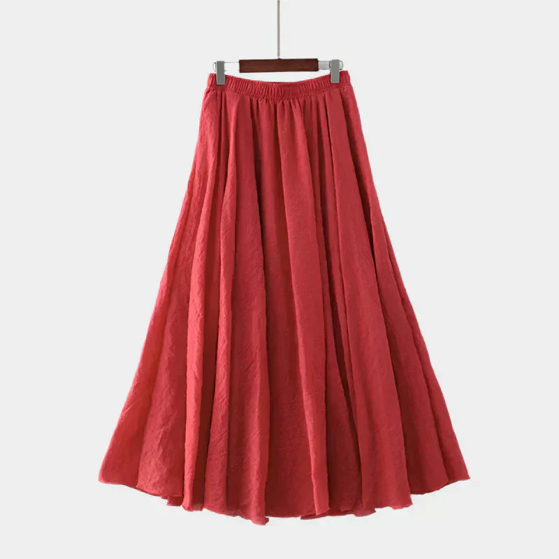 Kristýna Elegantní Dlouhá Sukně s Vysokým Pasem