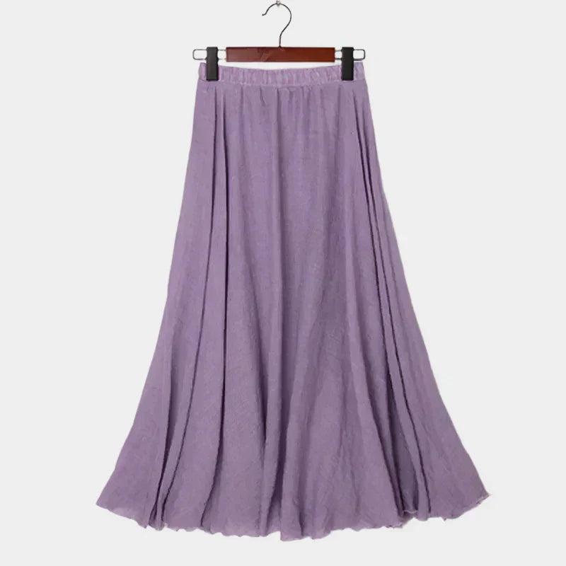 Kristýna Elegantní Dlouhá Sukně s Vysokým Pasem