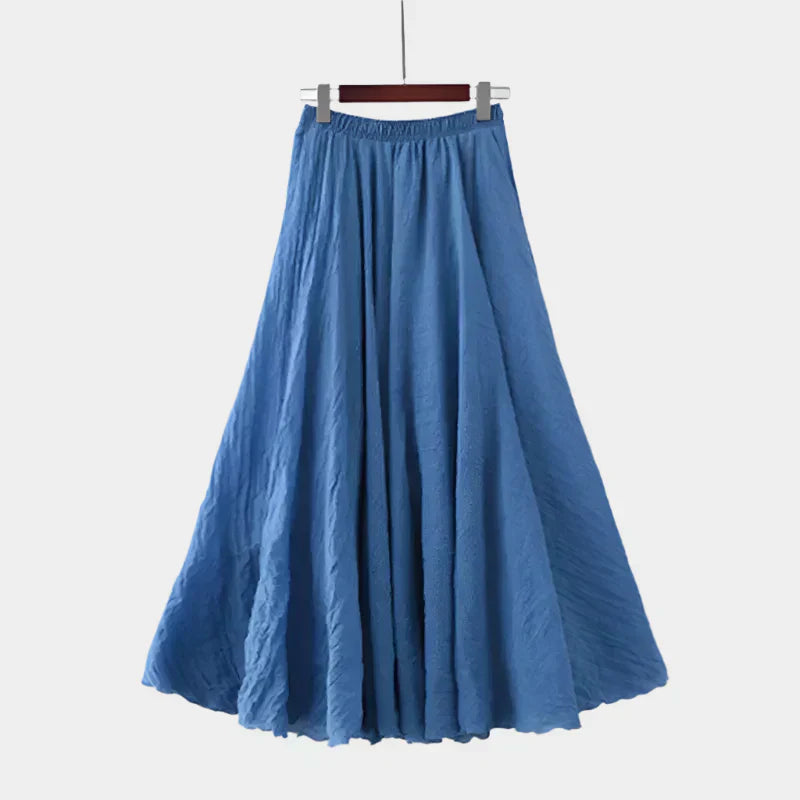 Kristýna Elegantní Dlouhá Sukně s Vysokým Pasem