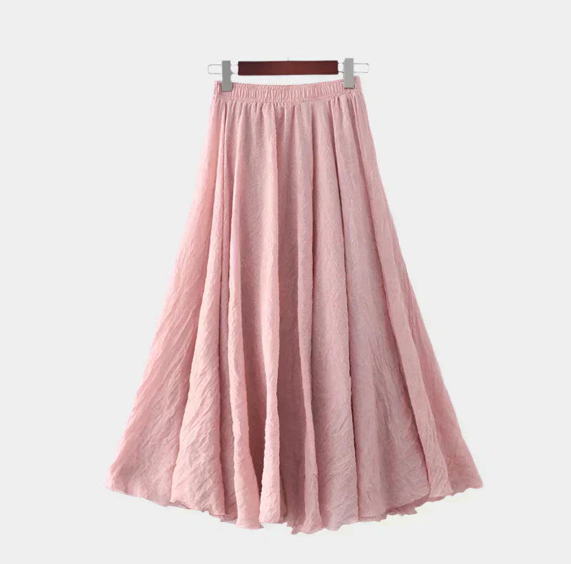 Kristýna Elegantní Dlouhá Sukně s Vysokým Pasem