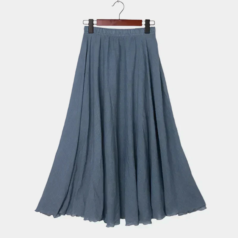 Kristýna Elegantní Dlouhá Sukně s Vysokým Pasem