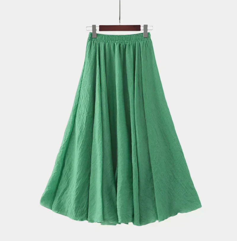 Kristýna Elegantní Dlouhá Sukně s Vysokým Pasem