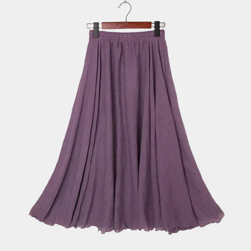 Kristýna Elegantní Dlouhá Sukně s Vysokým Pasem