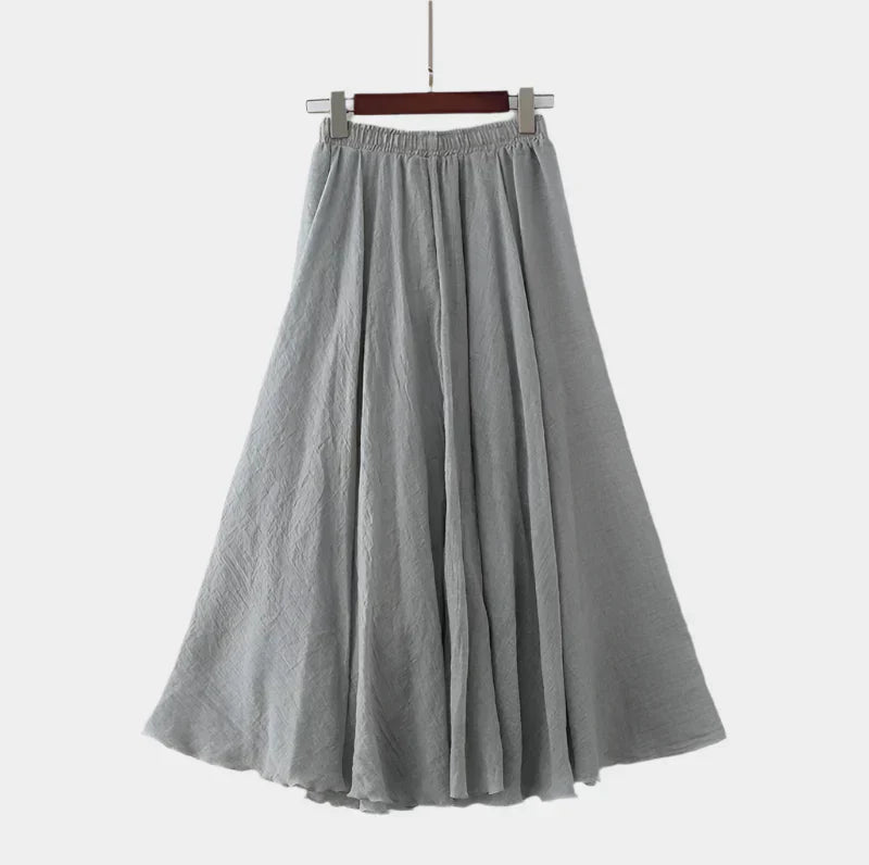Kristýna Elegantní Dlouhá Sukně s Vysokým Pasem
