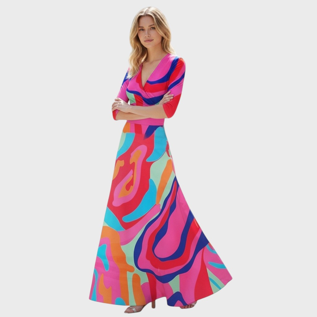 Alma - Elegantní dámské šaty s rukávy