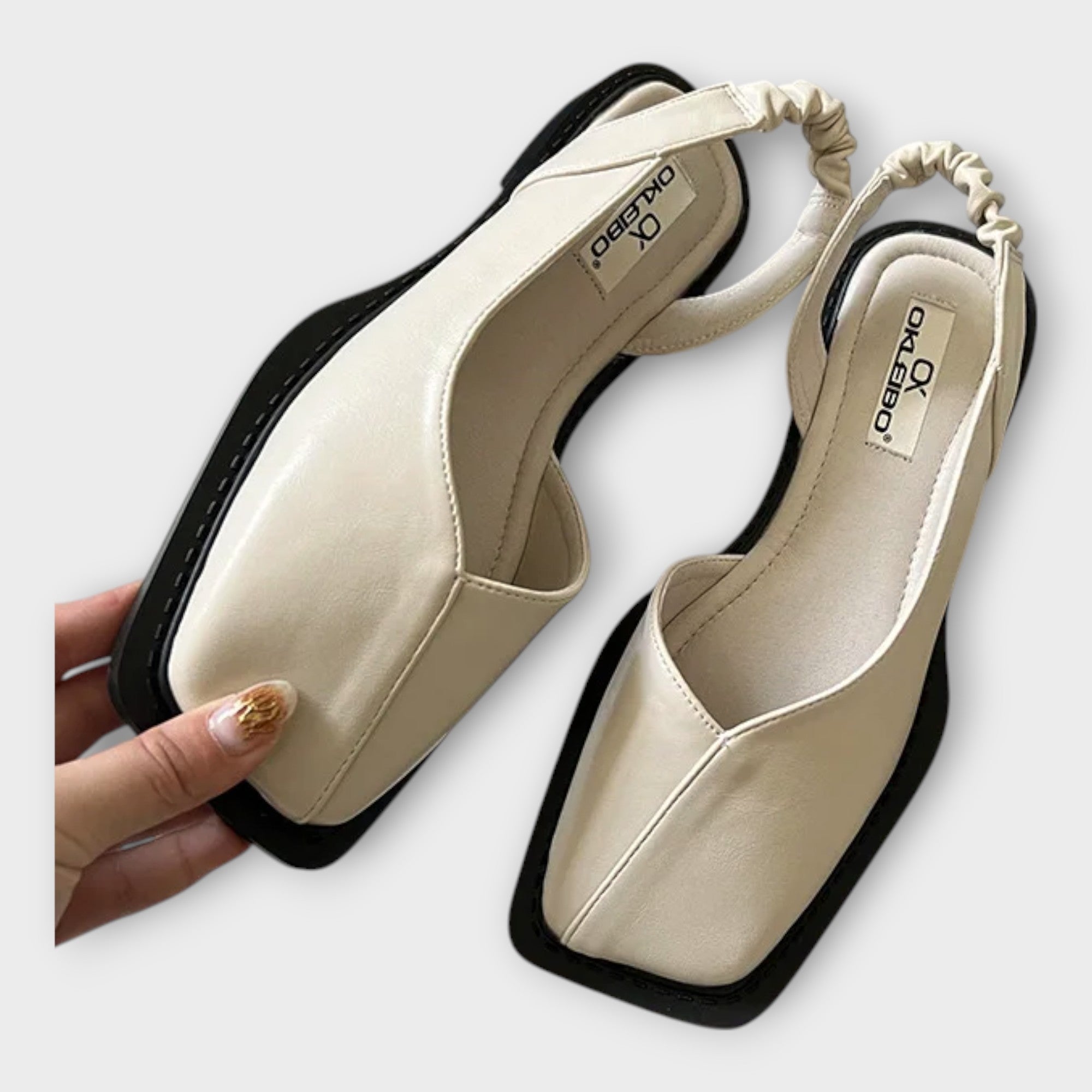 Elegantní mokasíny Magdaléna z jemné kůže s elastickým páskem