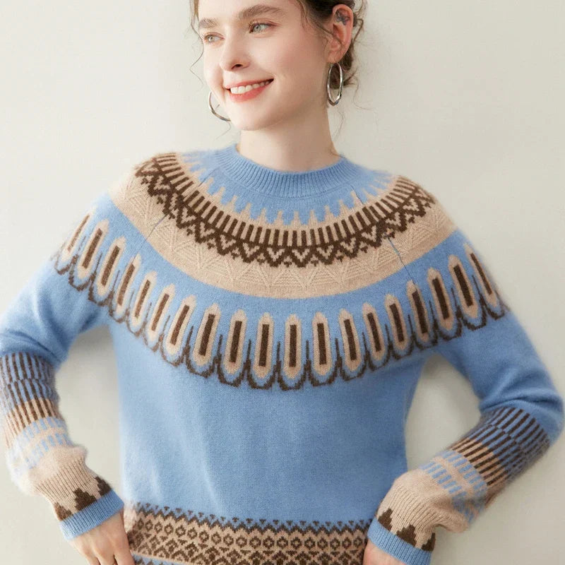 Svetr z kašmíru Fair Isle