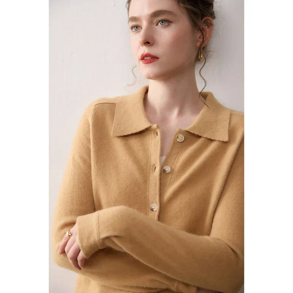 Elise Polo Kašmírový Kardigan