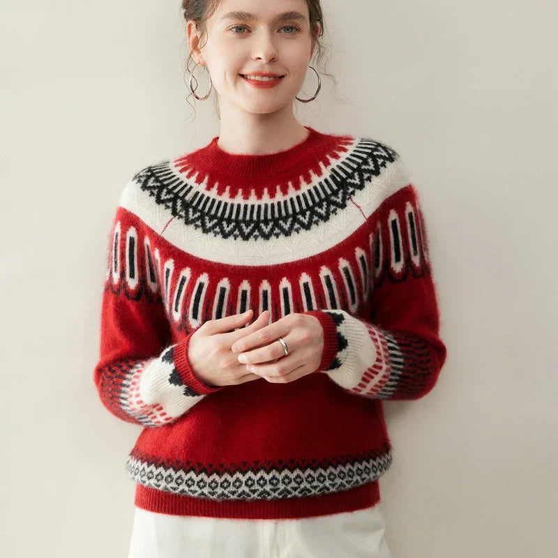 Svetr z kašmíru Fair Isle