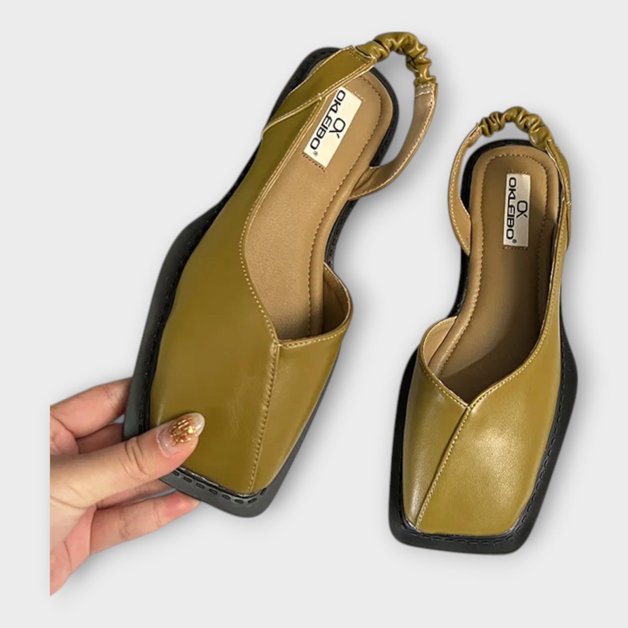 Elegantní mokasíny Magdaléna z jemné kůže s elastickým páskem