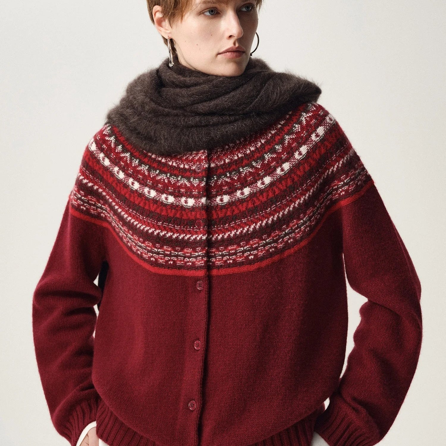 Sigrid Fair Isle kardigan