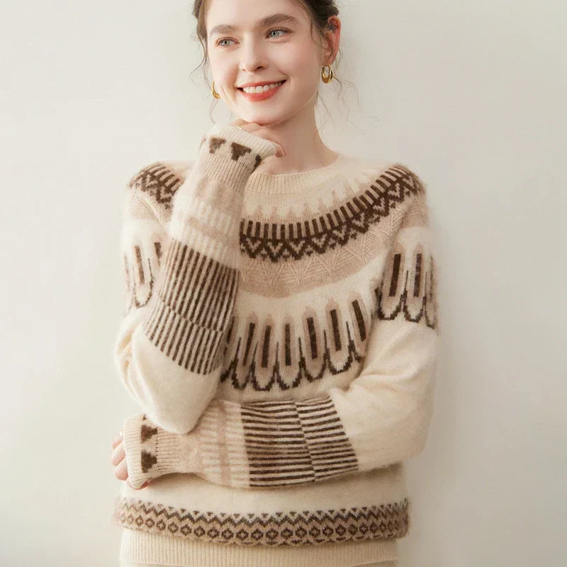 Svetr z kašmíru Fair Isle