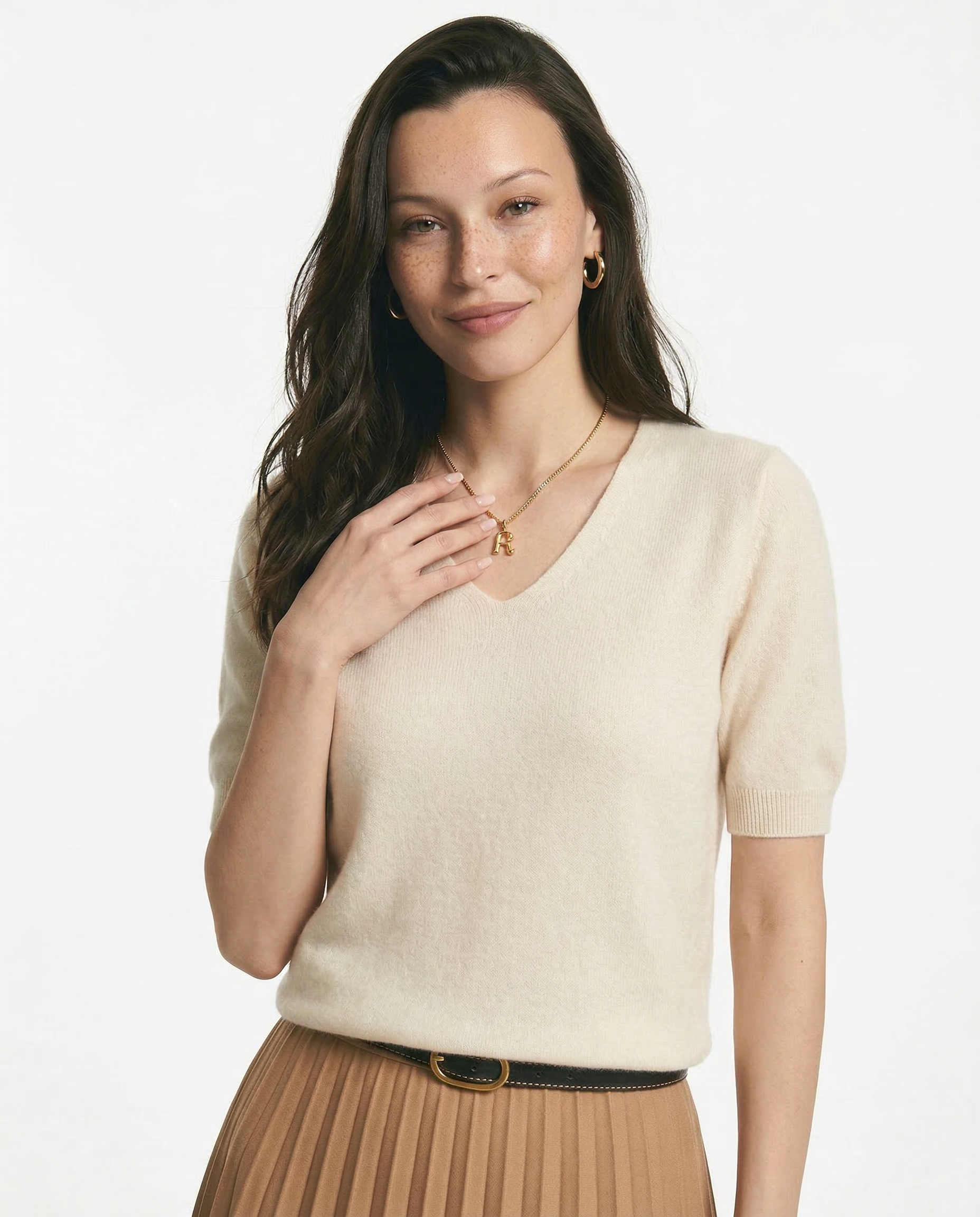 Elysian V-Neck Pletený Top