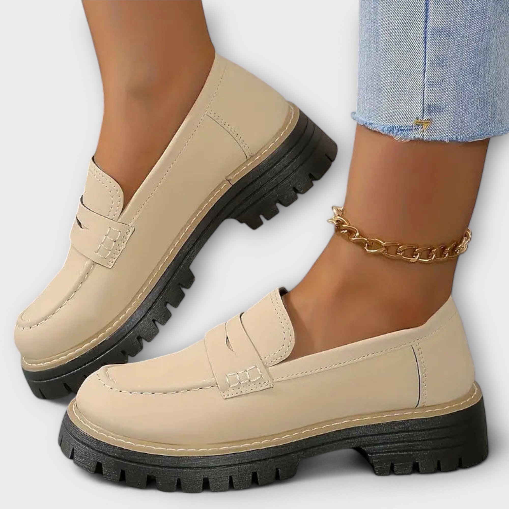 Kristýna elegantní městské mokasíny z nubukové kůže
